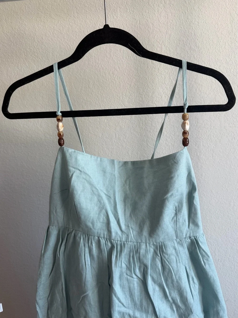 Abercrombie & Fitch Tie-Back Babydoll Maxi Dress (Large)